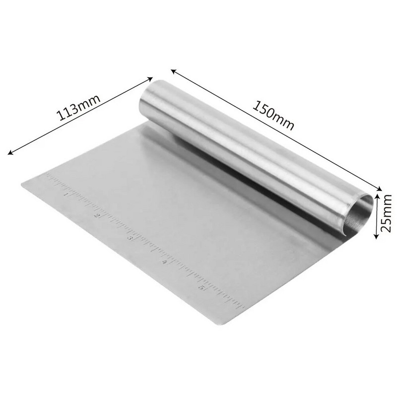 HILIFE tésztavágó pizza sütemény palacsinta tésztához Liszt spatula Lisztkaparó rozsdamentes acél konyhai kiegészítők