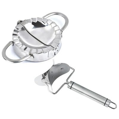 2 τμχ/σετ Φόρμα για ζυμαρικά από ανοξείδωτο ατσάλι Lazy Must-Ravioli Making Mold Mold Baking Accessories Home Kitchen Dumpling Maker