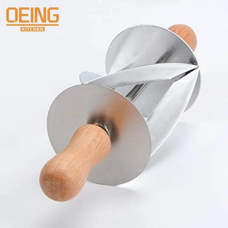 Rezač za valjanje od nehrđajućeg čelika za izradu kruha za kroasane Kuhinjsko pečenje Rezač za valjanje tijesta Alat za ukrašavanje kolača Kuhinjski nož