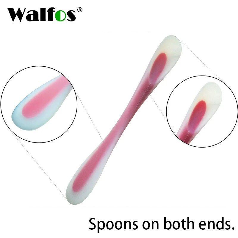 WALFOS Küpsetustööriistad kookide jaoks Topelt silikoonist spaatliga lusikas küpsiselabidad saia kaabitsa segisti või jäätiselusikas