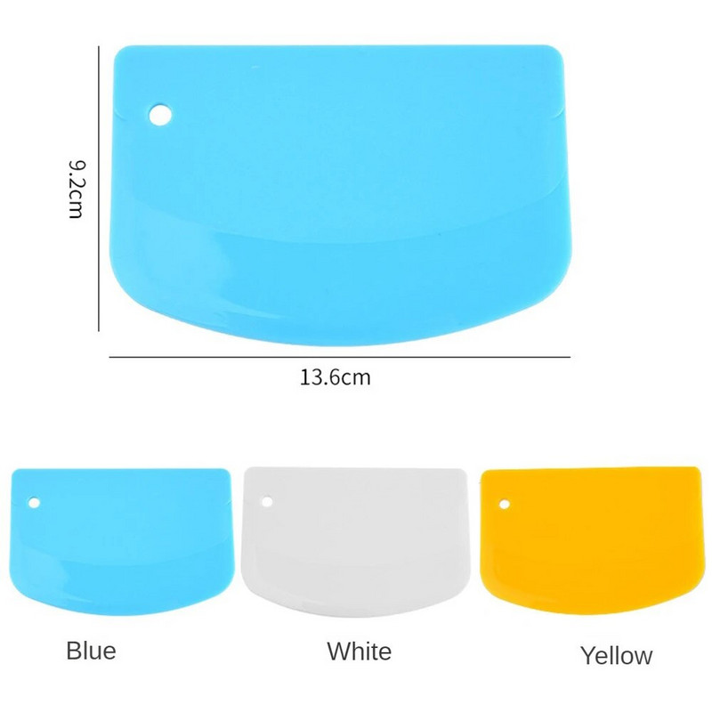 Fondant tešlos pjaustytuvas plastikinis tortų kremas mentele tešlos sviesto tešlos grandiklis Kepimas kepimui Pjovimo įrankiai Virtuvės prietaisai