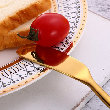 1 τεμ. μαχαίρι βουτύρου από ανοξείδωτο ατσάλι με τρύπα τυρί Τρίφτης τυρί Επιδόρπιο μαχαίρι μαρμελάδας Μαχαιροπήρουνα για πρωινό Μαχαίρι ψωμιού Gadget κουζίνας