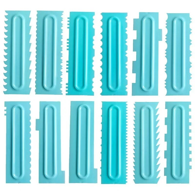 Ξύστρα κρέμας Ακανόνιστες άκρες δοντιών Σπάτουλες κέικ Ξύστρα ψησίματος Φοντάν Κέικ Κόφτες ζαχαροπλαστικής Εργαλεία DIY Διακόσμηση