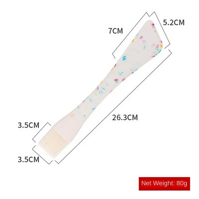 Alati za pečenje Silikonski mali strugač Četka za ulje Lopatica Mini četka za roštilj Integrirano kuhinjsko posuđe otporno na toplinu