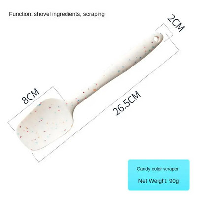 Alati za pečenje Silikonski mali strugač Četka za ulje Lopatica Mini četka za roštilj Integrirano kuhinjsko posuđe otporno na toplinu