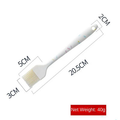 Alati za pečenje Silikonski mali strugač Četka za ulje Lopatica Mini četka za roštilj Integrirano kuhinjsko posuđe otporno na toplinu