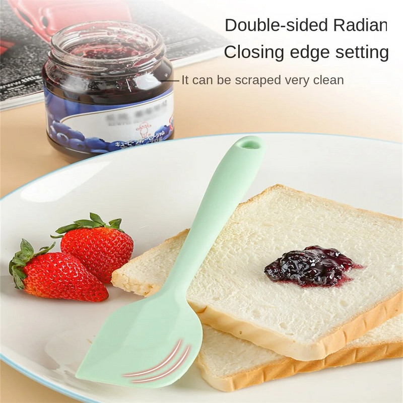 Alati za pečenje Silikonski mali strugač Četka za ulje Lopatica Mini četka za roštilj Integrirano kuhinjsko posuđe otporno na toplinu