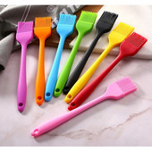 Ilgas 21 cm silikoninis tešlos šepetėlis kepimui BBQ teptukas kepimo aliejaus teptukas skaidrios rankenos Virtuvės įrankiai Reposteria Hot Dropshipping