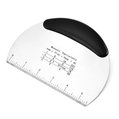 Roostevabast terasest taignalõikur koos skaalaga kondiitrikaabitsaga hakkija pizzajagaja poolringikujuline leivaeraldaja jahu kondiitritooted