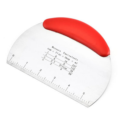 Roostevabast terasest taignalõikur koos skaalaga kondiitrikaabitsaga hakkija pizzajagaja poolringikujuline leivaeraldaja jahu kondiitritooted