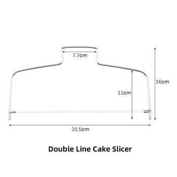 Στρώμα κέικ από ανοξείδωτο χάλυβα Κόφτης γραμμής κοπής Ρυθμιζόμενα εργαλεία ψησίματος Διακοσμητικά καλούπια DIY Bakeware Αξεσουάρ κουζίνας