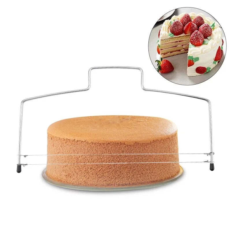 Roostevabast terasest koogikihi viilutaja Lõikejoone lõikamine Reguleeritavad küpsetustööriistad Kaunistusvorm DIY küpsetusnõud Köögitarvikud