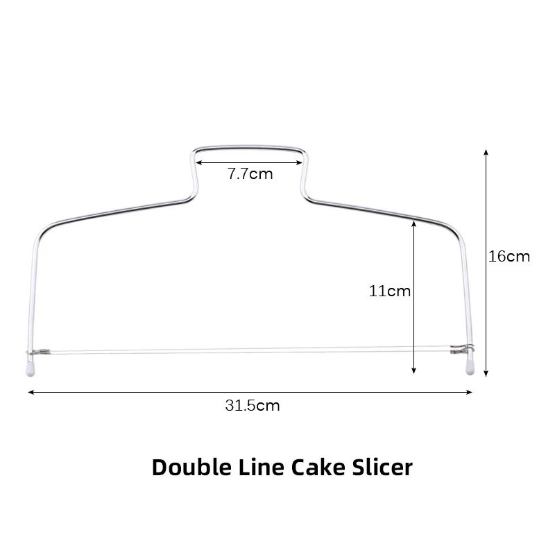 Roostevabast terasest koogikihi viilutaja Lõikejoone lõikamine Reguleeritavad küpsetustööriistad Kaunistusvorm DIY küpsetusnõud Köögitarvikud
