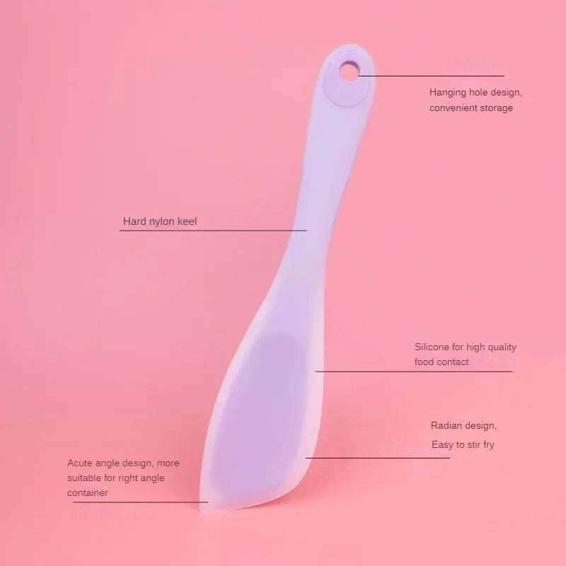 Silikónová škrabka všetko v jednom, univerzálna špachtľa na krémové maslo, špachtľa na tortu, čokoládový dezert, nástroj na pečenie, nepriľnavý hladký aplikátor