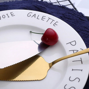 Χρυσό φτυάρι τούρτας Σπάτουλα ψησίματος Εργαλεία ζαχαροπλαστικής Γαμήλια τούρτα Σερβίρετε τούρτα πάρτι Διακοσμητικό φτυάρι Εστιατόριο Ασημικά