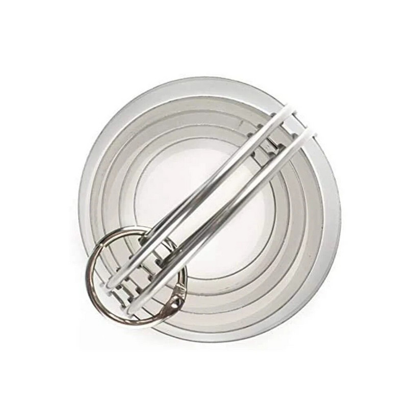 5 tk Roostevabast terasest taignapress 0978 ümmargune küpsisekomplekt käepidemega sõõrik/küpsis