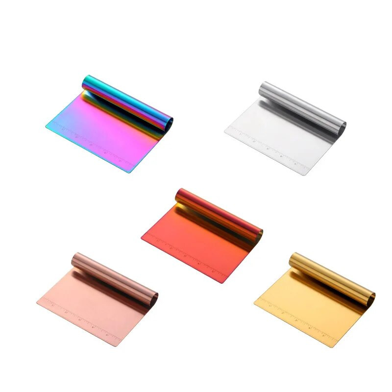 1 tk metallist kaabitsaga kook roostevabast terasest taignalõikur Käsitsi kondiitritoodete spaatlid Pizza kaabits Küpsetamine kondiitritooted Köögitarvikud