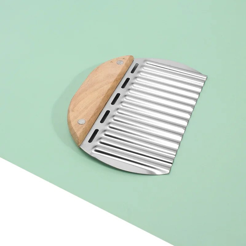 Roostevabast terasest kondiitritoodete lõikur jahu kondiitritoodete kaabits tükeldaja kaalu tainas pitsa lõikur laine nuga friikartulite viilutaja