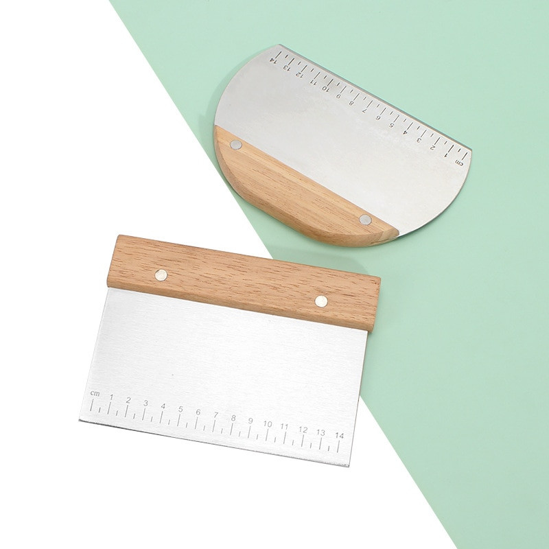 Roostevabast terasest kondiitritoodete lõikur jahu kondiitritoodete kaabits tükeldaja kaalu tainas pitsa lõikur laine nuga friikartulite viilutaja