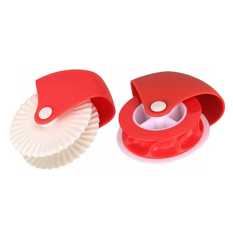 Plastikust rihveldatud kondiitritoodete lõikuri rattaga kondiitritoodete purustaja ja tihendaja nuudlivalmistaja Pasta nuudlilõikur Võre pirukakooriku krimpsutööriistad