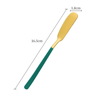 Западна неръждаема стомана Нож за масло Лопатка за сирене Хляб Крем Конфитюр Намазки за торта Желе Инструменти за сладкиши Съдове за печене