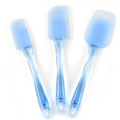 3-osalised painduvad silikoonist spaatlid BPA-vaba kuumakindla küpsetuslabida komplekt segamiseks kraapimiseks toiduvalmistamiseks KC0438