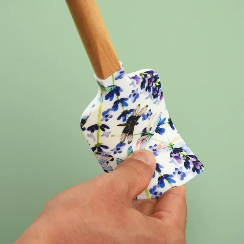 32,5 x 6,3 cm Silikoonist koogilabidas Kodu Puidust käepidemega Kreemkraabits Kondiitritooted Tööriistad Taignavõisegisti Köök küpsetustarvikud