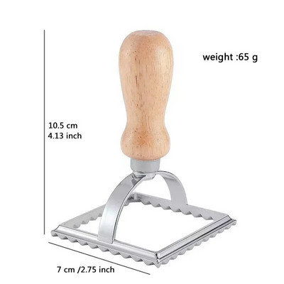 Käsitsi valmistatud pastaküpsisevormid Ravioolide lõikuriga küpsisepressi vorm puidust käepidemega Köögiküpsetustööriist pelmeenide jaoks Lasanje Pierogi