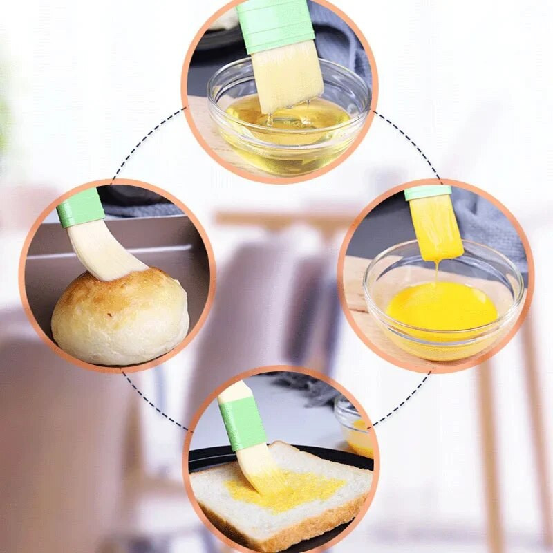 1 vnt. nailoninis teptukas pyrago duonos sviesto šepetys karščiui atsparus silikoninis teptukas virtuvės kepimo įrankių šepečiai