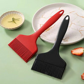 Didelis platus silikoninis aliejaus šepetėlis Nelipnus karščiui atsparus kepsninės duonos tešlos kepimo šepetys Virtuvės pyragaičių BBQ kepimo įrankiai