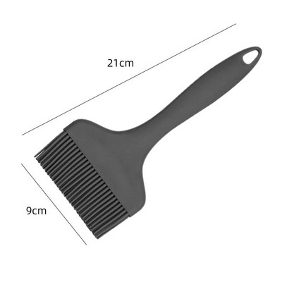 Didelis platus silikoninis aliejaus šepetėlis Nelipnus karščiui atsparus kepsninės duonos tešlos kepimo šepetys Virtuvės pyragaičių BBQ kepimo įrankiai