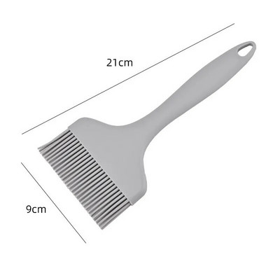 Didelis platus silikoninis aliejaus šepetėlis Nelipnus karščiui atsparus kepsninės duonos tešlos kepimo šepetys Virtuvės pyragaičių BBQ kepimo įrankiai