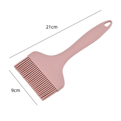 Didelis platus silikoninis aliejaus šepetėlis Nelipnus karščiui atsparus kepsninės duonos tešlos kepimo šepetys Virtuvės pyragaičių BBQ kepimo įrankiai