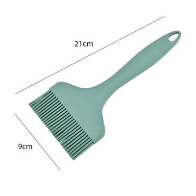 Didelis platus silikoninis aliejaus šepetėlis Nelipnus karščiui atsparus kepsninės duonos tešlos kepimo šepetys Virtuvės pyragaičių BBQ kepimo įrankiai