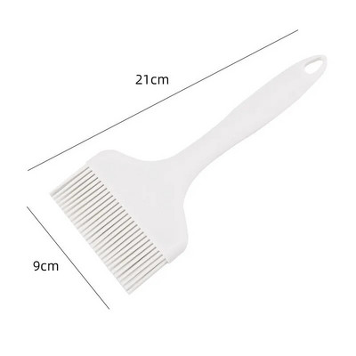 Didelis platus silikoninis aliejaus šepetėlis Nelipnus karščiui atsparus kepsninės duonos tešlos kepimo šepetys Virtuvės pyragaičių BBQ kepimo įrankiai