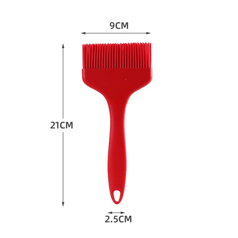 Didelis platus silikoninis aliejaus šepetėlis Nelipnus karščiui atsparus kepsninės duonos tešlos kepimo šepetys Virtuvės pyragaičių BBQ kepimo įrankiai