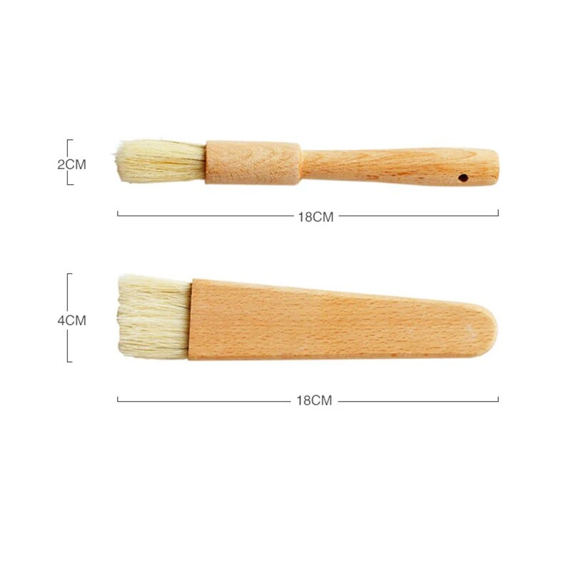 Perie de bucătărie multifuncțională, grătar cu peri, perie de ulei pentru grătar, coacere, gătit, unt, perie pentru vopsea, perii pentru curățarea casei, unelte pentru grătar