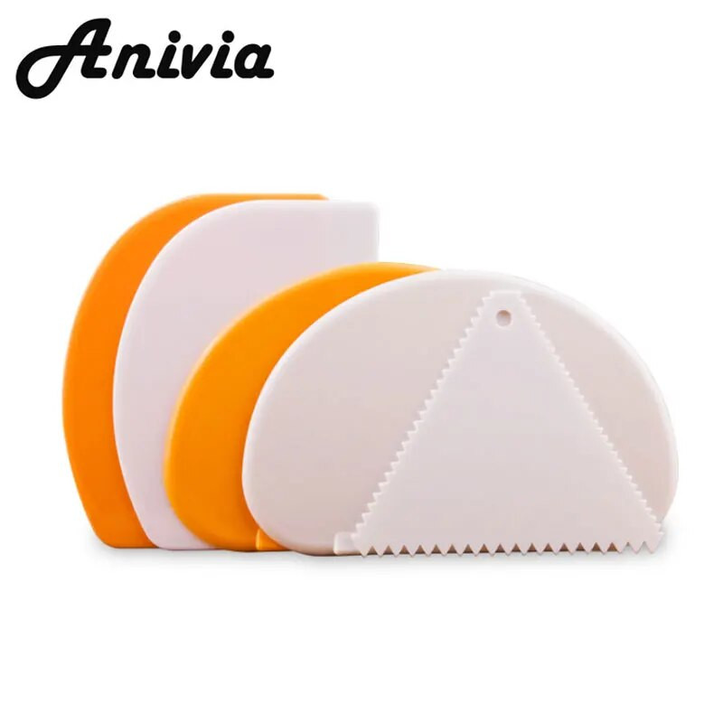 Racletă pentru aluat din plastic în 8 stiluri pentru prepararea pâinii și instrumentele de patiserie pentru decorarea torturilor