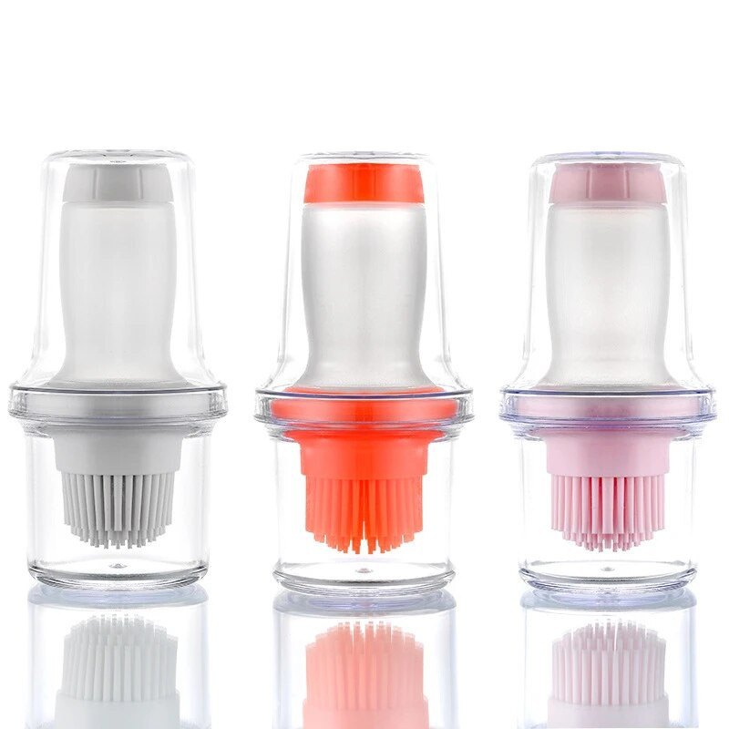 Silikoonist läbipaistev BBQ-õlipudelihari Kõrget temperatuuri taluv nühkimispintsel maitsestamiseks kastmeks toiduvalmistamiseks küpsetustööriistad