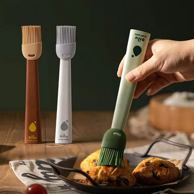 Αντικολλητικό πινέλο λαδιού ψησίματος σιλικόνης τροφίμων Εργαλεία ζαχαροπλαστικής πίτσας κουζίνας DIY Grill ψωμιού Baki Spread Sauce Cooking Gadget