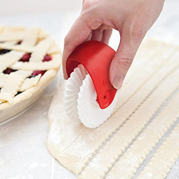 Ръчна машина за юфка Lattice Roller Wheel Cutter DIY Pastry Dough Pizza Pasta Cutter Tool Noodle Roll Fancy Knife Baking Tool