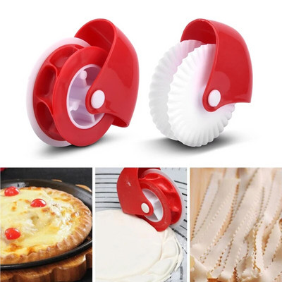 Ръчна машина за юфка Lattice Roller Wheel Cutter DIY Pastry Dough Pizza Pasta Cutter Tool Noodle Roll Fancy Knife Baking Tool