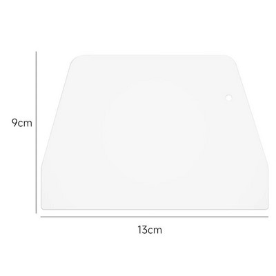 1 vnt. Grietinėlės grandiklis Nelipnus torto mentelė trapecijos formos plastikinis tešlos peilis „pasidaryk pats“ konditerijos sausainių tešla Virtuvės kepimo priedai