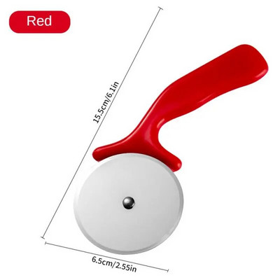 Sharp Pizza Single Wheel Knife Easy Wash Kitchen Bar Supplies Μαχαίρι για κέικ Ανθεκτικό Μαχαίρια κουζίνας από ανοξείδωτο ατσάλι από κομμένο πίτσα