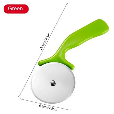 Sharp Pizza Single Wheel Knife Easy Wash Kitchen Bar Supplies Μαχαίρι για κέικ Ανθεκτικό Μαχαίρια κουζίνας από ανοξείδωτο ατσάλι από κομμένο πίτσα