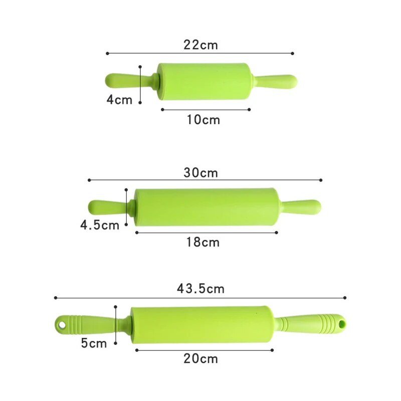 Mittenakkuva silikoonrulliga puidust käepidemega kondiitritooted taigna jahurull Köögi küpsetustööriist pastaküpsise taigna jaoks