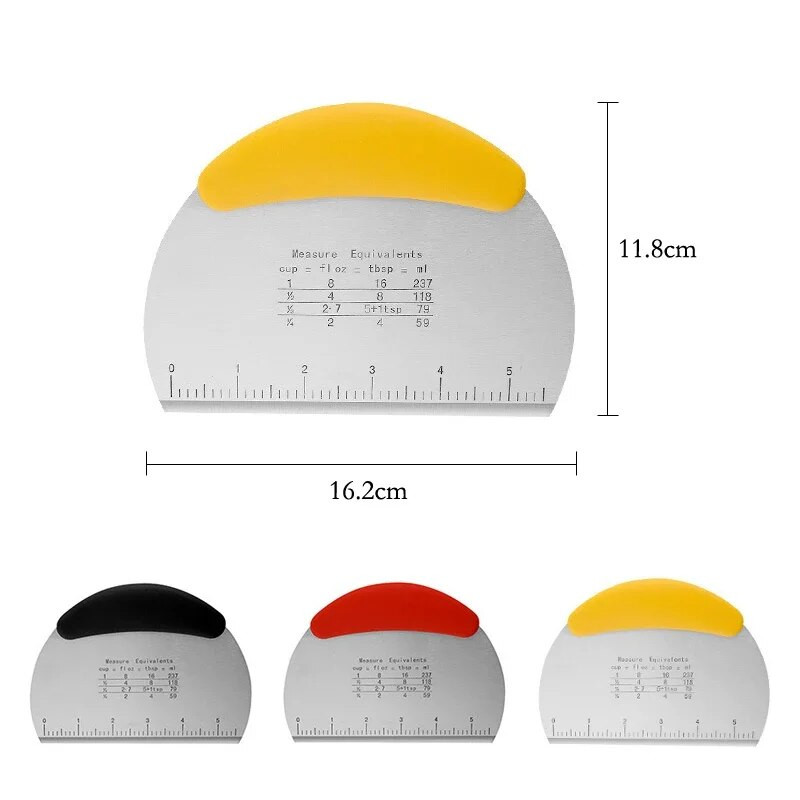 Tešlos grandiklis Picos duonos tešlos pjaustytuvas Nerūdijančio plieno grandiklis Mentelė tešlos pjaustyklė Tešlos smulkintuvas Virtuvės kepimo įrankiai