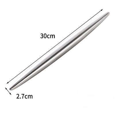 1 tk roostevabast terasest taignarull köögiriistad Taignarull Küpsetage pitsat nuudlid küpsised pelmeenid mittenakkuva küpsetusvahendi valmistamiseks