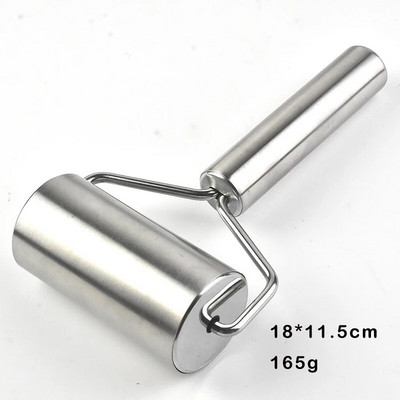 Kočėlas su dvigubu voleliu nerūdijančio plieno medinis lygias nelipnios tešlos kočiojimas virtuvės reikmenys pyragams makaronų sausainiams kepti