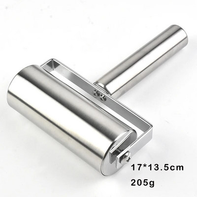 Kočėlas su dvigubu voleliu nerūdijančio plieno medinis lygias nelipnios tešlos kočiojimas virtuvės reikmenys pyragams makaronų sausainiams kepti